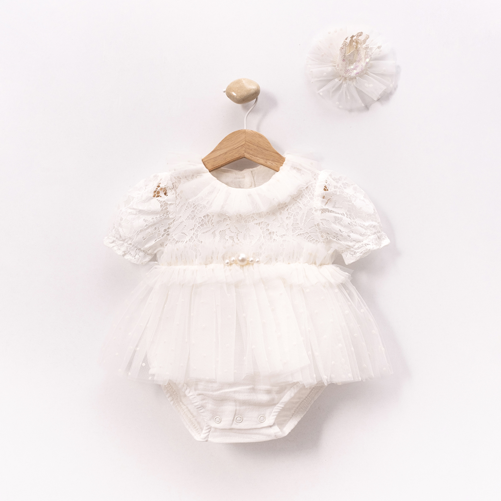 Dream Puantiyeli Tütülü Kız Bebek Romper