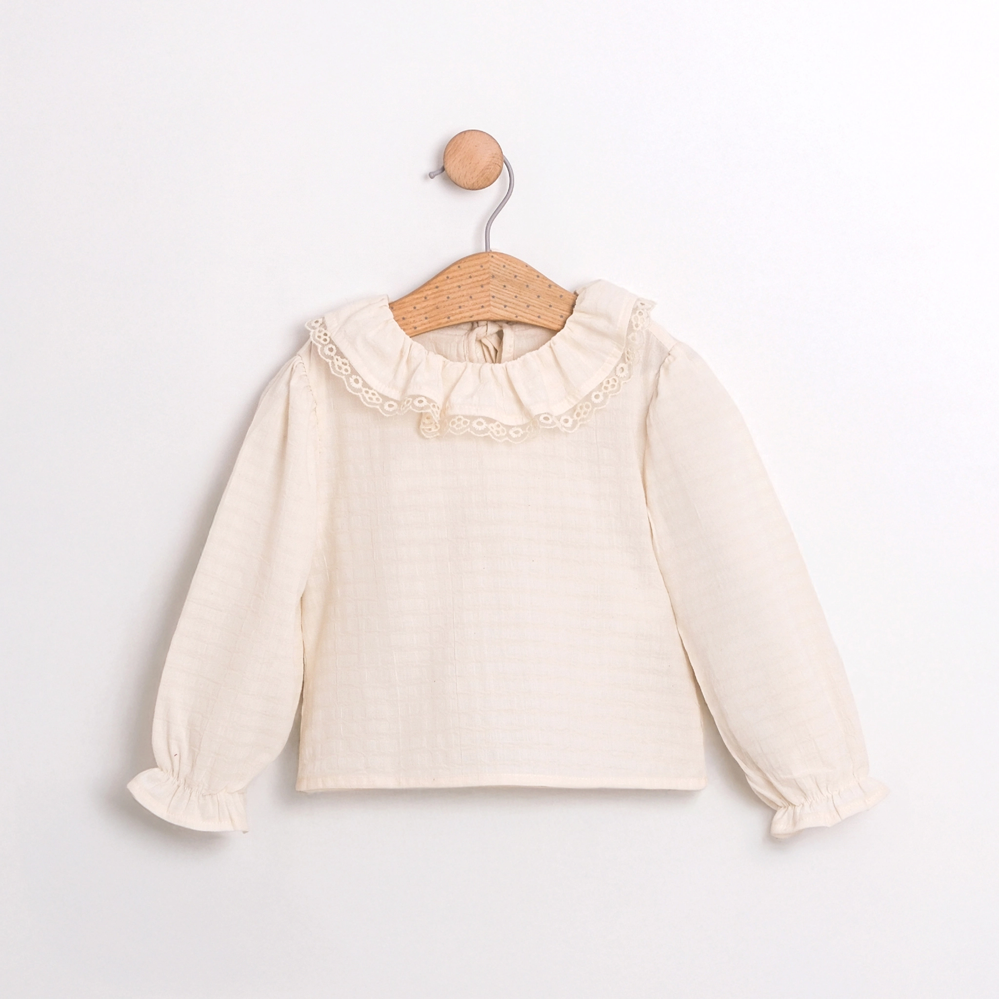 Liana Ekru Tüvit Kız Çocuk Jile Elbise