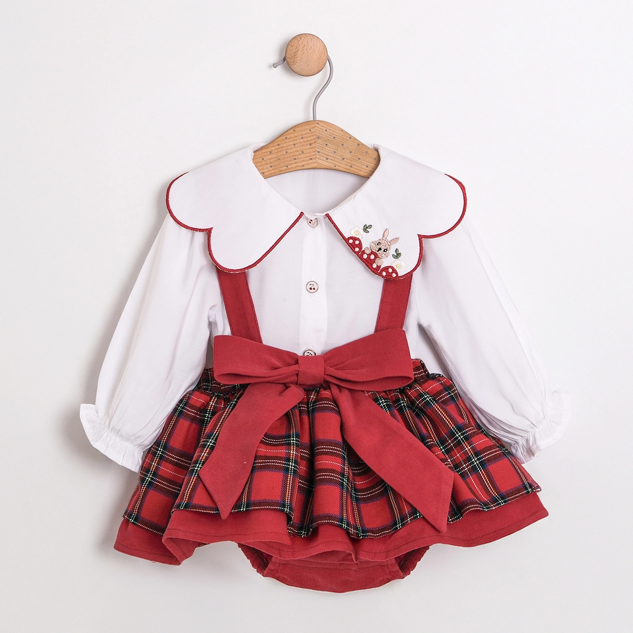 Ruby Kırmızı 2’li Kız Bebek Romper