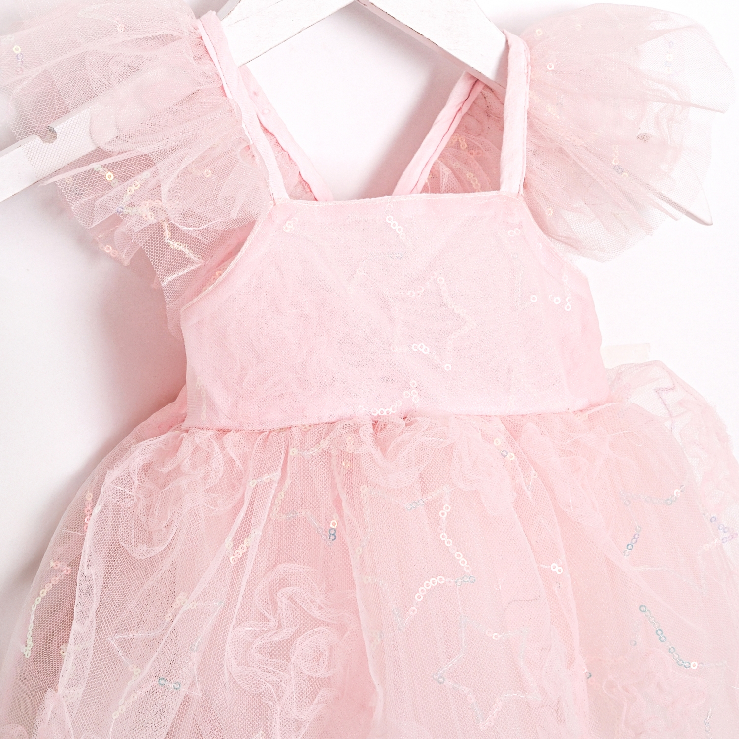 Betty Pudra Pembe Kız Bebek Romper