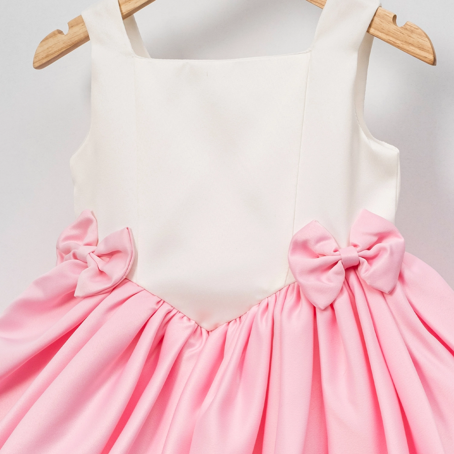 Moi Pembe Fiyonklu Balon Kız Çocuk Elbise