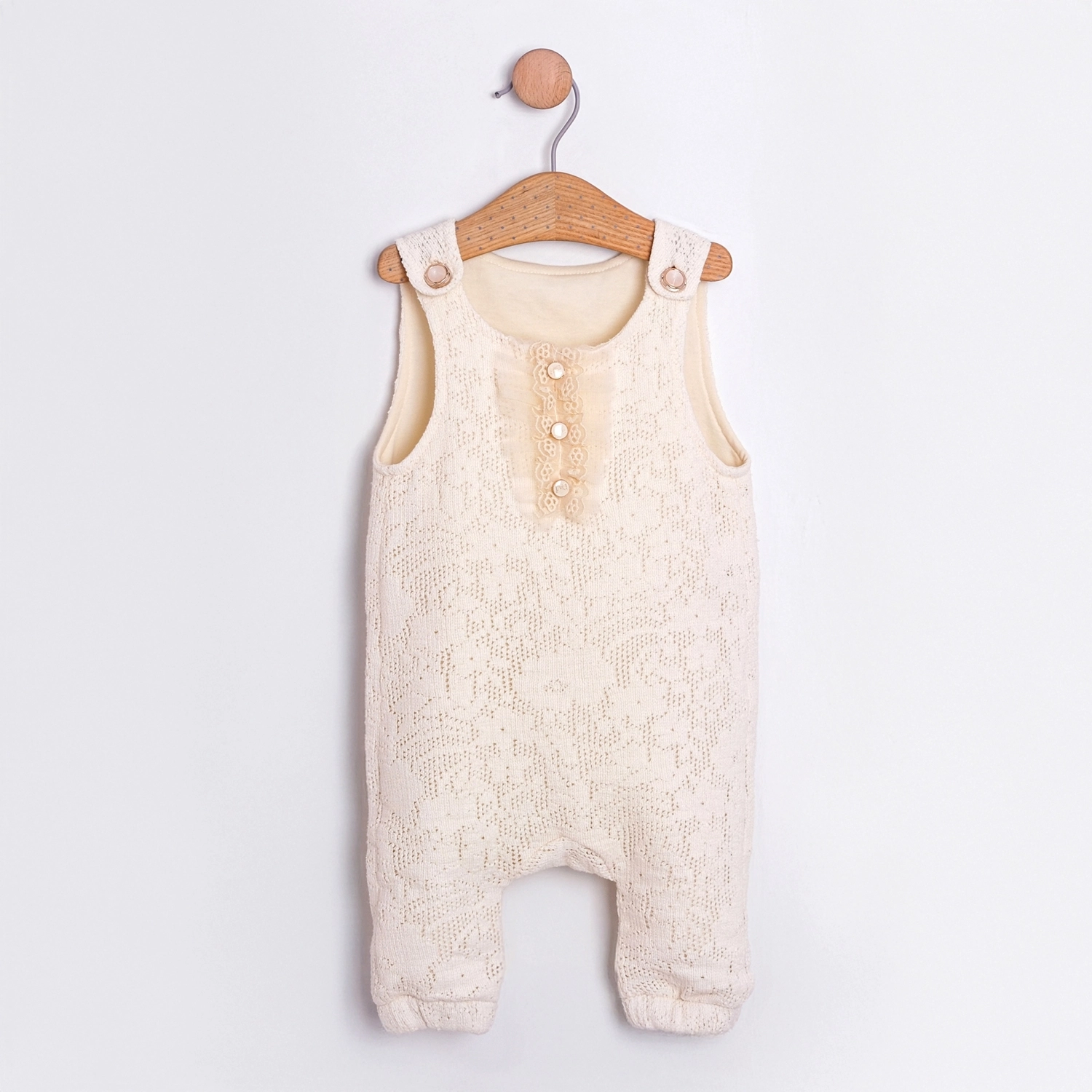 Milan Çantalı Dantel 2’li Kız Bebek Tulum