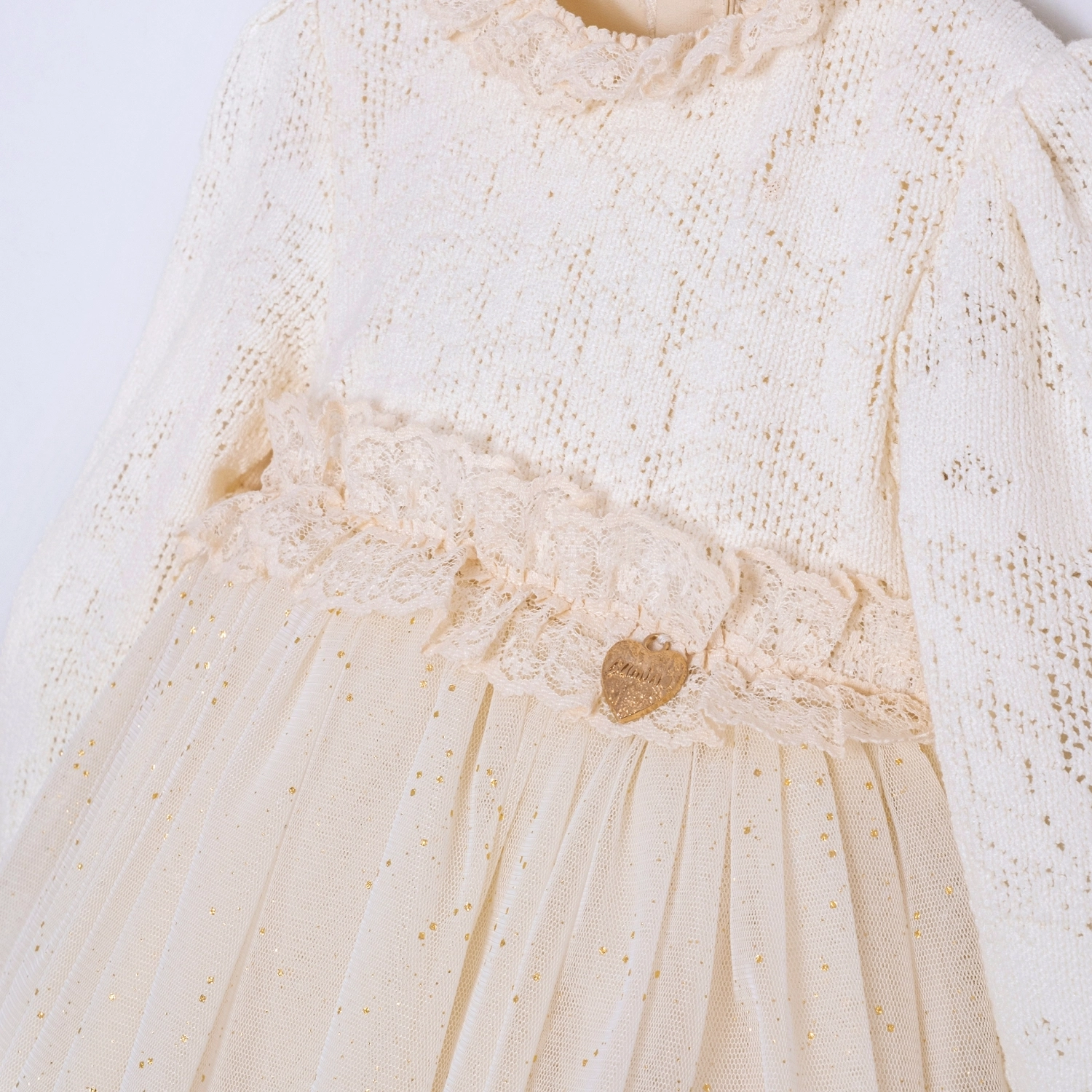 Viella Pullu Çantalı Kız Çocuk Elbise