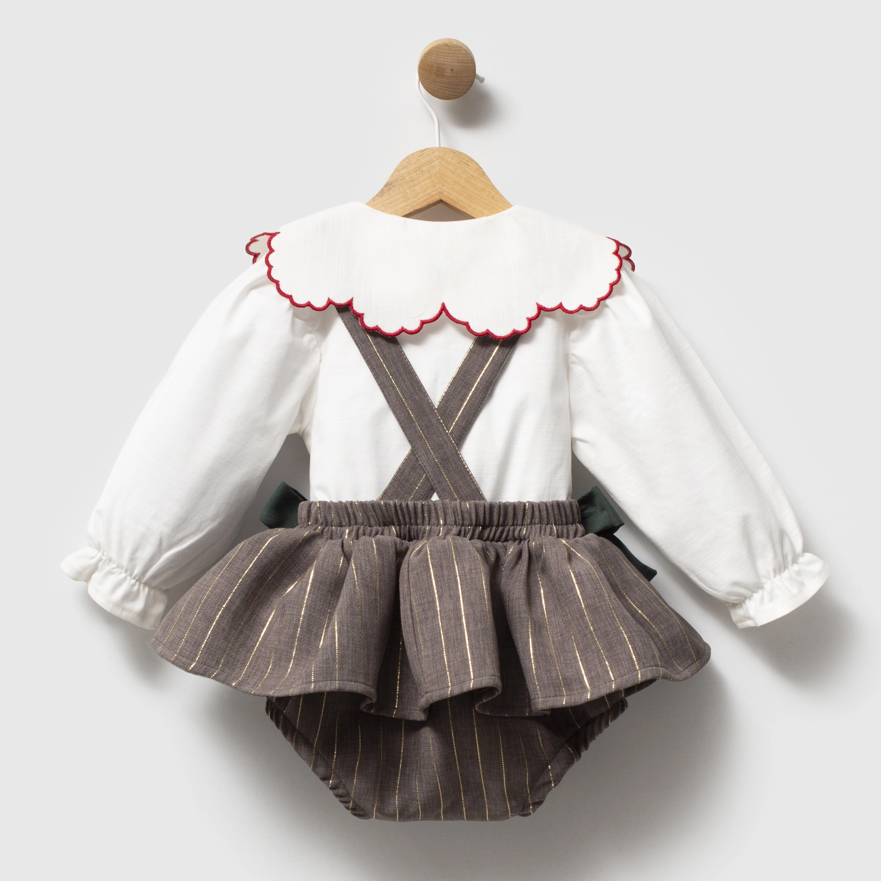Lyra Nakışlı 2’li Kız Bebek Romper