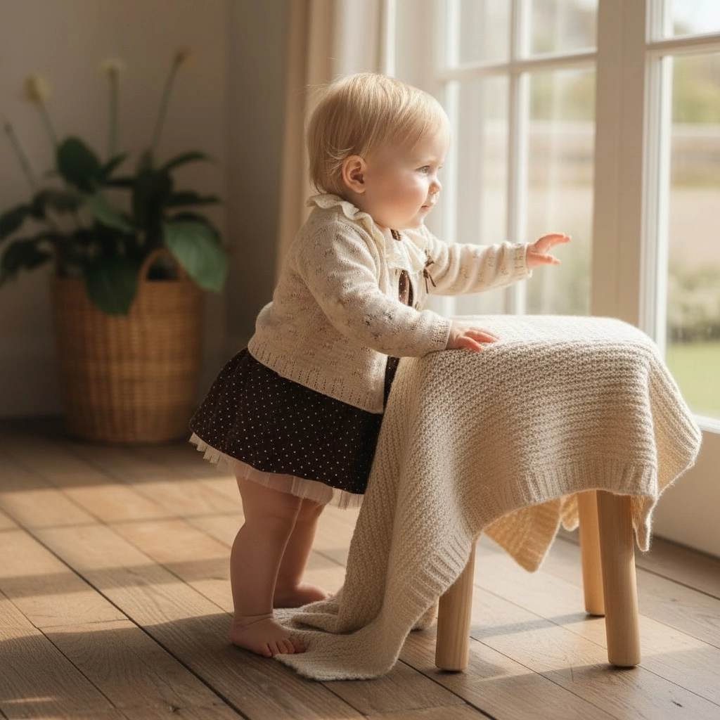 Diana Kahverengi 2’li Kız Bebek Romper