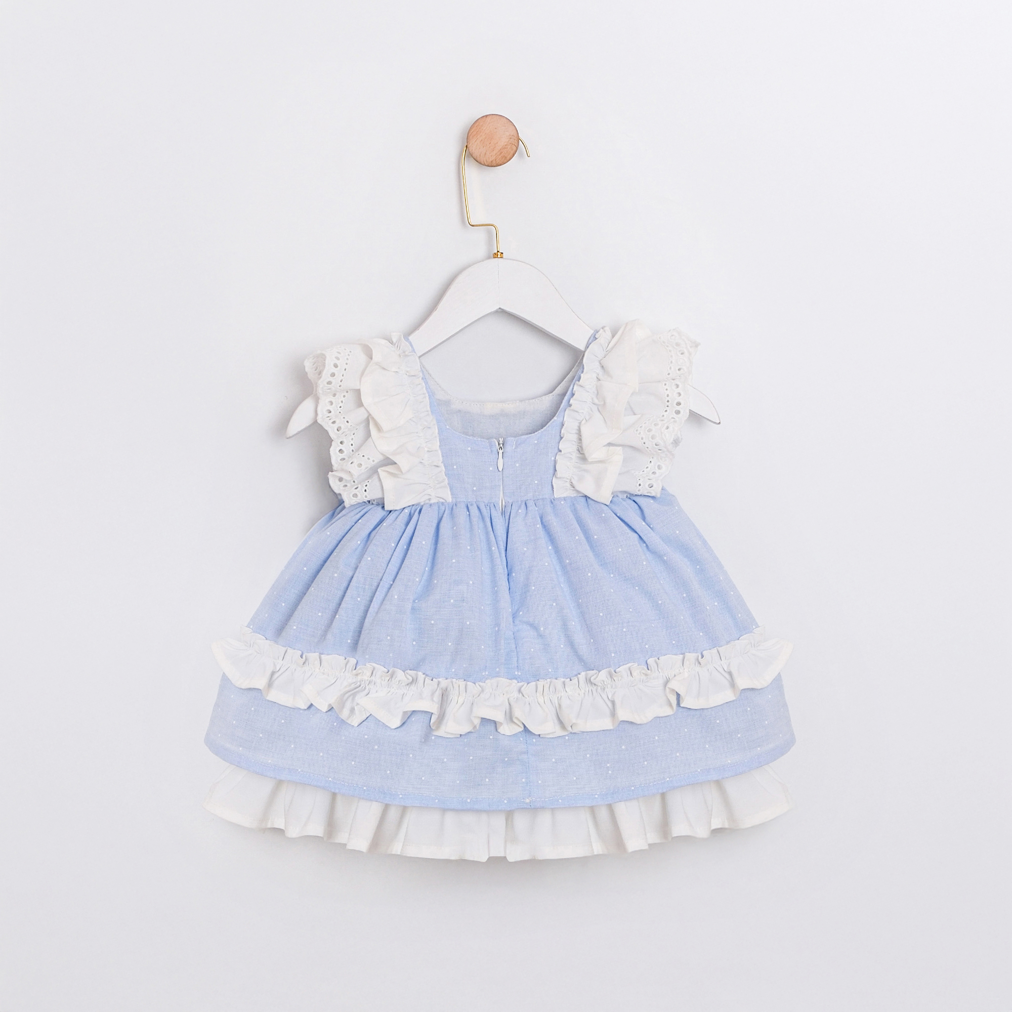 Felicity Mavi Kız Bebek Elbise