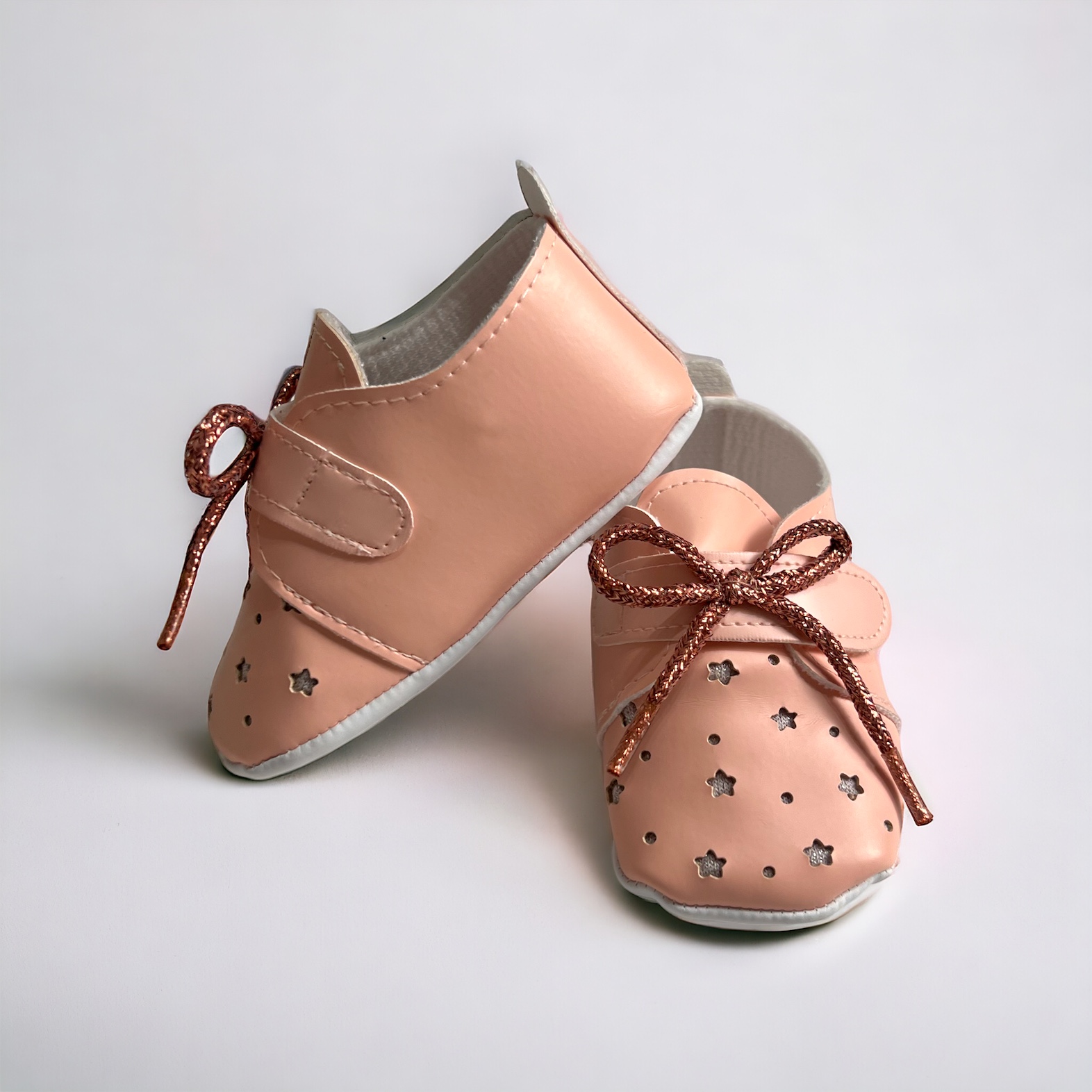 Pembe Yıldızlı Kız Bebek Ayakkabı