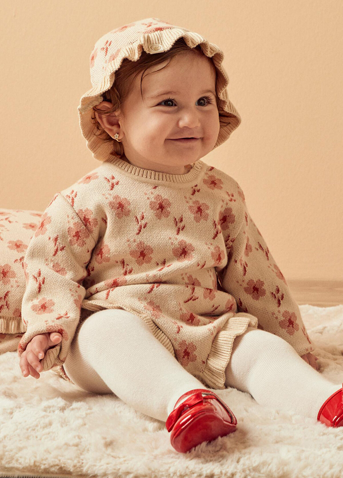 Fiorella Çiçekli 3’lü Kız Bebek Romper Set