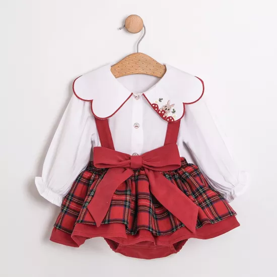 Ruby Kırmızı 2’li Kız Bebek Romper