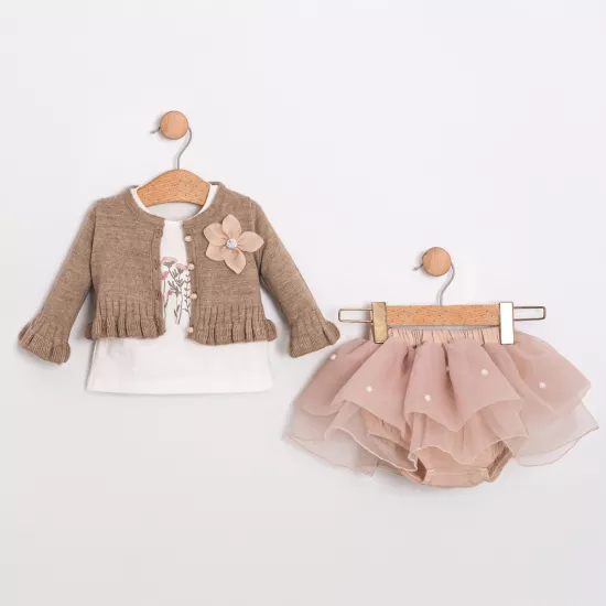 Nerissa Bolerolu Kız Bebek Takım