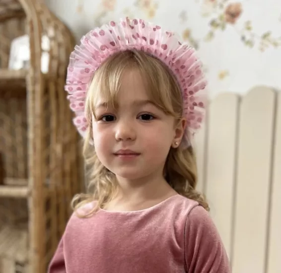 Elinor Pembe Kız Çocuk Taç