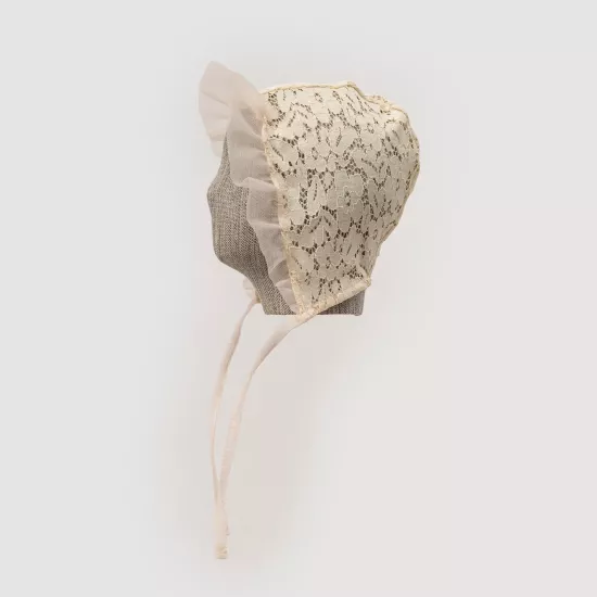 Alora Dantelli Kız Bebek Bone