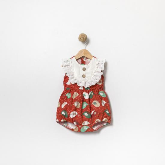 Birdy Kiremit Kız Bebek Romper