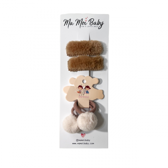 Vizon Peluş Toka Set